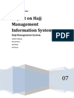 Report on Hajj Management Information System