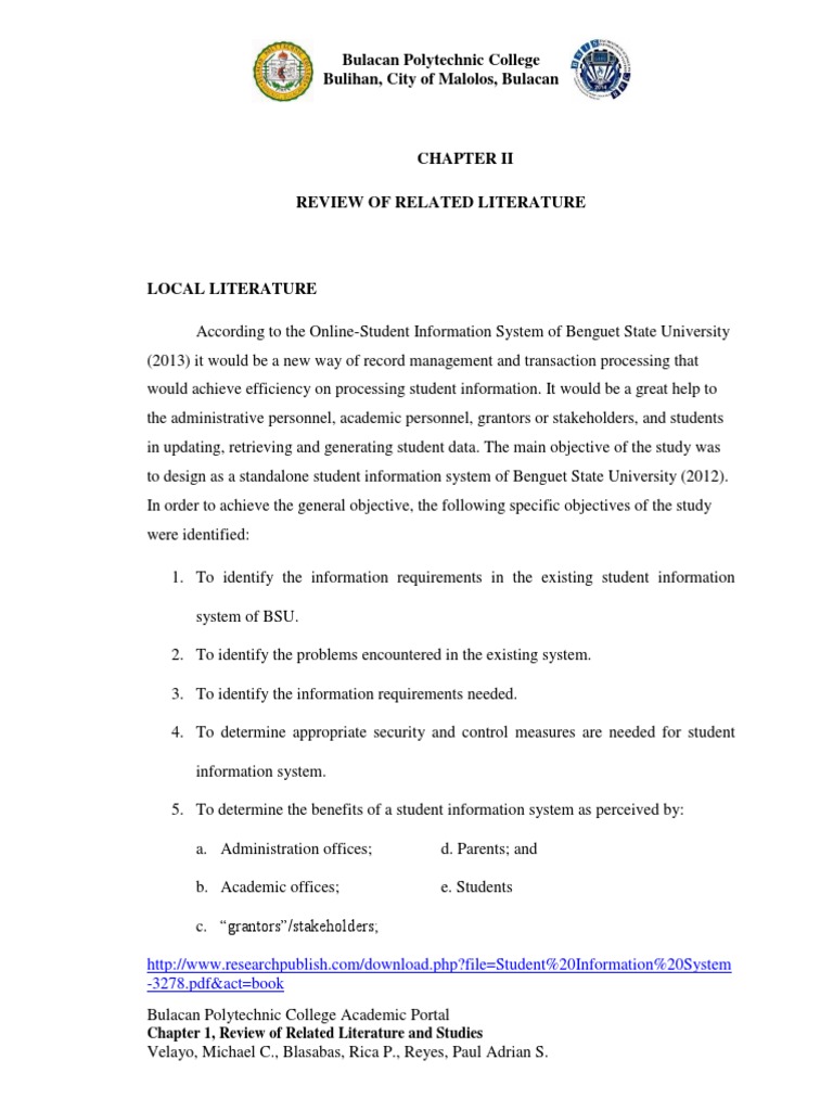 Literature review template image