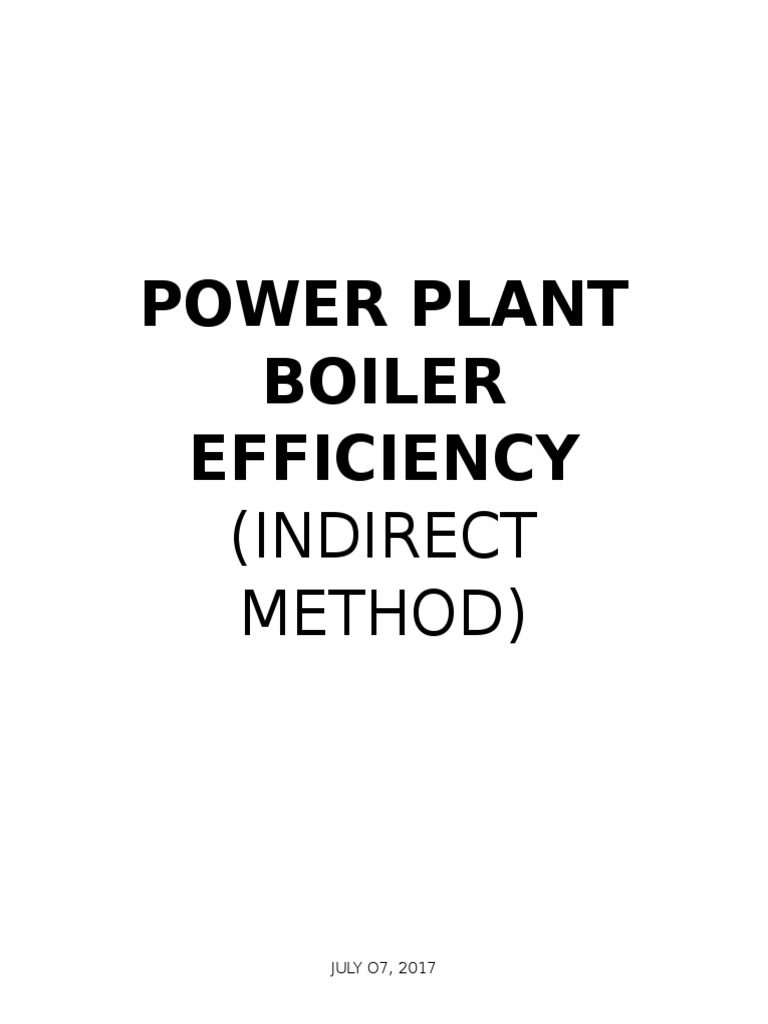 Power Plant Boiler Efficiency | PDF | Boiler | Combustion