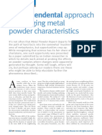 Trivedi Effect - A Transcendental Approach To Changing Metal Powder Characteristics