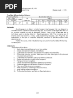 Programme: Diploma Programme in IF / CM Course: Java Programming Course Code: 1441 Prerequisite: Nil Teaching & Examination Scheme