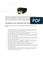 Kode Error Printer Canon Cara Mengatasi