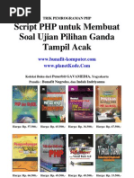 Download Script PHP Untuk Menampilkan Soal Ujian Pilihan Ganda Tampil Acak by Septi Suhesti SN35824032 doc pdf