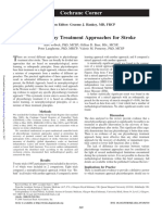 Physiotherapy Treatment Approaches For Stroke: Cochrane Corner