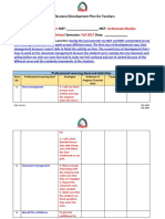 Professional Development Plan For Teachers