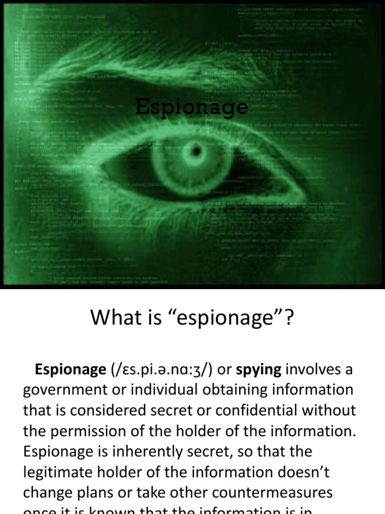 Understanding Espionage and Spying Techniques | PDF | Espionage | Cipher