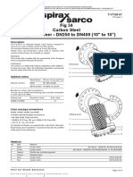 Fig 34 Carbon Steel Y Type Strainer DN250 To DN400 (10 To 16) - Technical Information