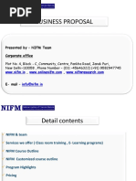 NIFM Training Proposal For School & College