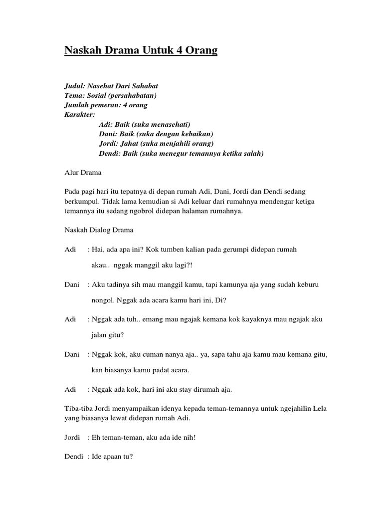 Drama Tema Sosial Drama Tema Sosial