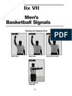 Appendix VII Official Men's Basketball Signals