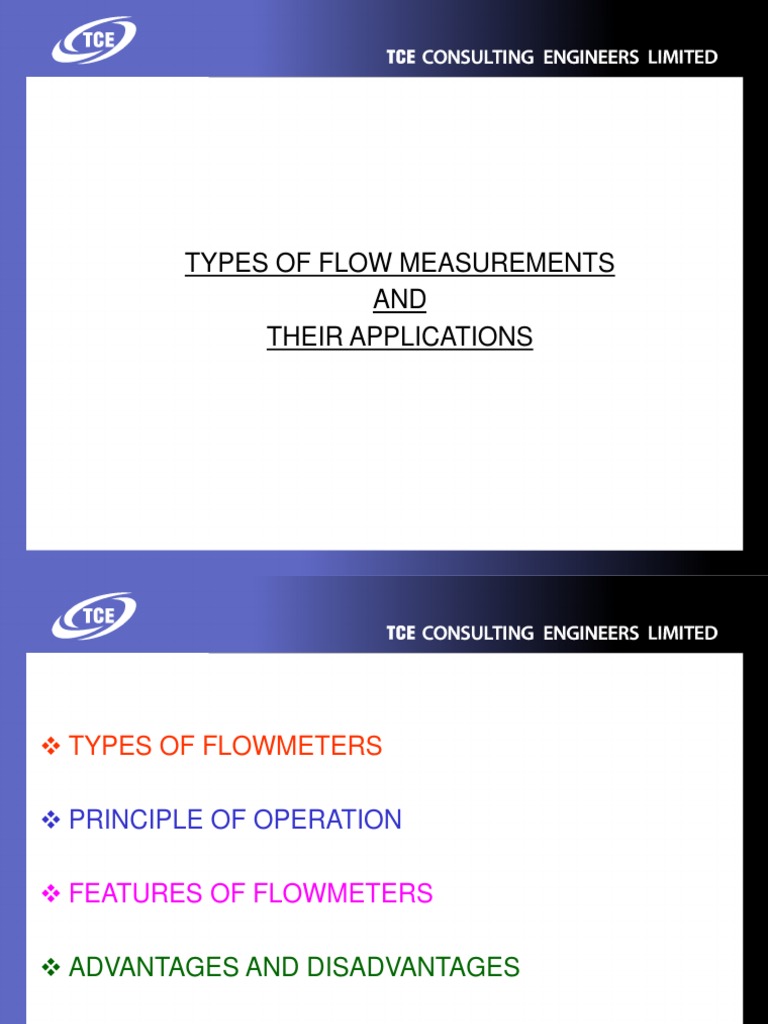 Flow Meter Types and Applications Guide | PDF | Flow Measurement ...