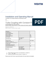 Installation and Operating Manual: T Turbo Coupling With Constant Fill