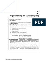 Project Planning and Capital Budgeting