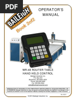 Operator'S Manual: Wr-48 Router Table Hand Held Control