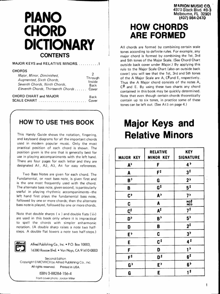 piano chord dictionary pdf download