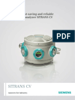 Sitrans CV: Accurate, Cost-Saving and Reliable Natural Gas Analyzer SITRANS CV