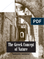 The Greek Concept of Nature SUNY Series in Ancient Greek Philosophy Notas