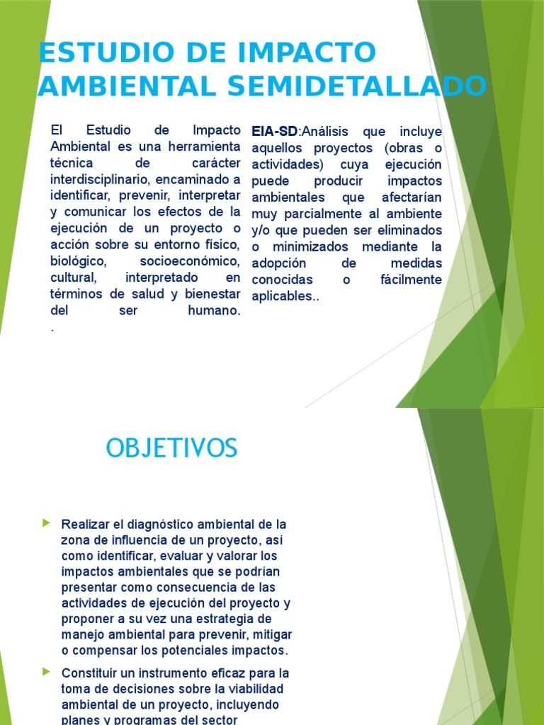 Estudio de Impacto Ambiental Semidetallado | PDF | Evaluación de ...