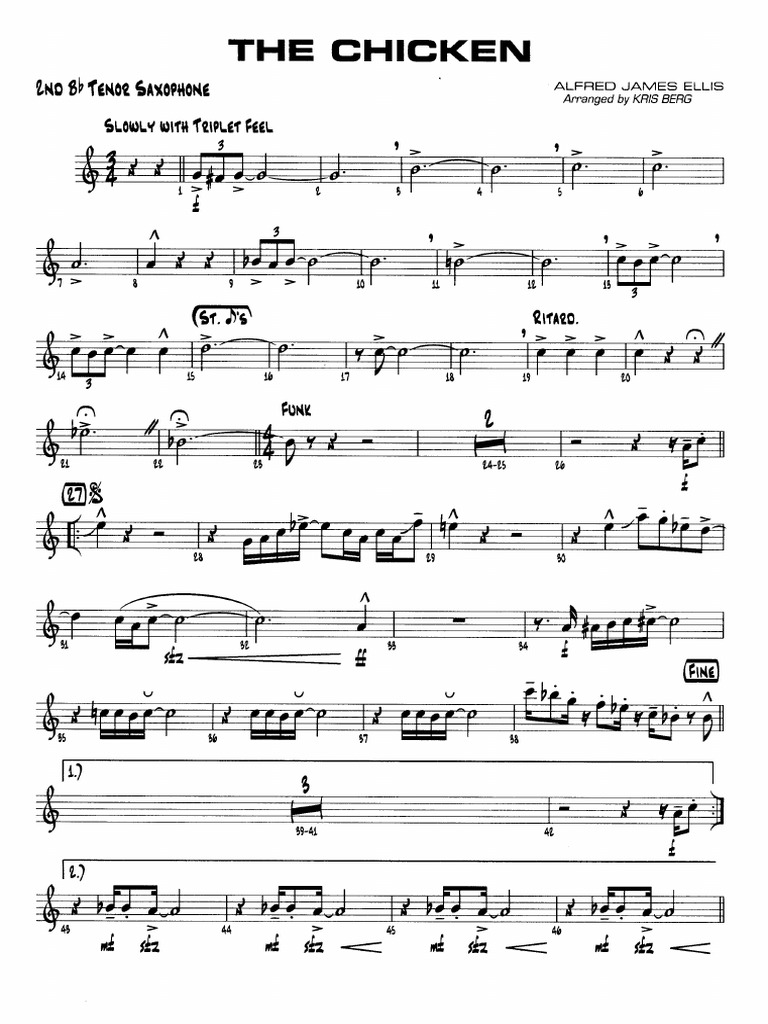 The Chicken 04 Tenor Sax in BB 2 PDF