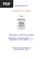 Download Project Report On KFC by Siavash Wared SN35825904 doc pdf