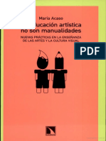 La Educacion Artistica No Son Manualidades PDF