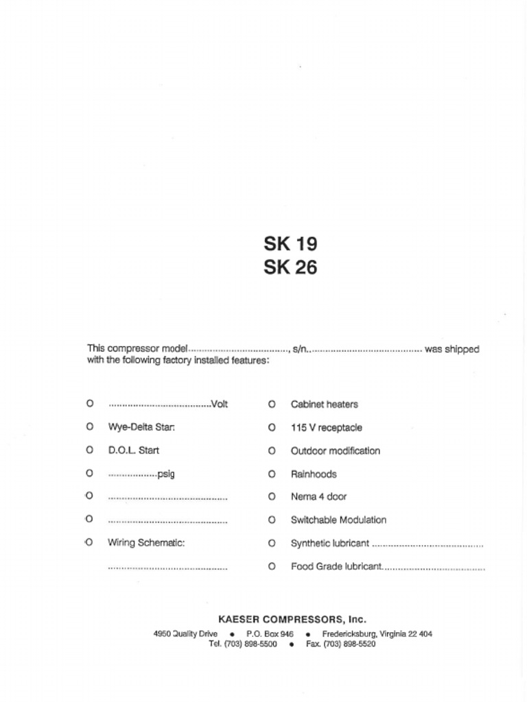 Kaeser SK-19!26!2011 Manual | PDF