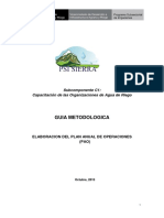 Guia Metodologica Del Plan Anual de Operaciones