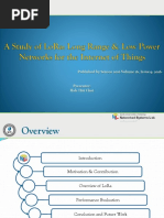 A Study of LoRa - Long Range and Low Power Networks For The Internet of Things