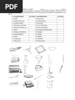 lab equipment activity