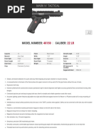 Ruger Mark IV Tactical Spec Sheet