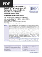 2013_Popa_Fine-Scale Population Genetics Analysis of Platynereis Dumerilii (Polychaeta, Nereididae) in the Black Sea- How Do Local Marine Currents Drive Geographical Differentiation