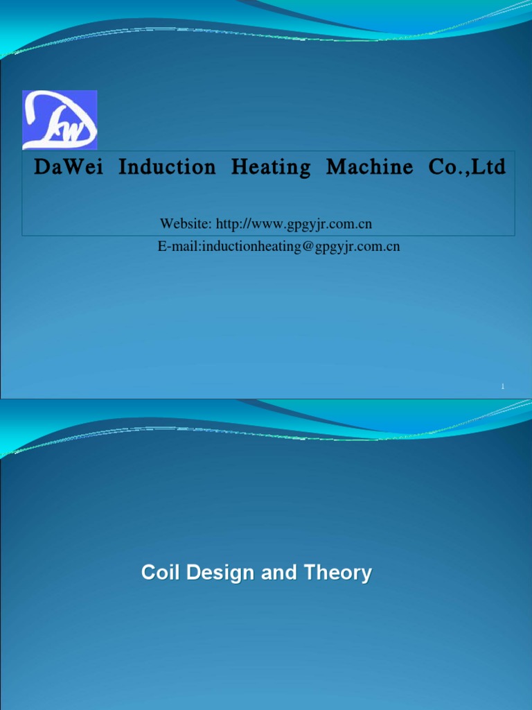 Induction Heating Coil Design Insights | PDF | Electromagnetic ...