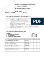 BFC 32302 Traffic Engineering and Safety Group Project Evaluation Form (Individual)