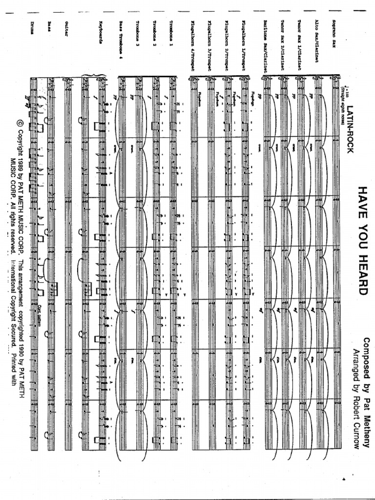 Have You Heard Score | PDF