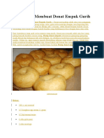 Resep Cara Membuat Donat Empuk Gurih