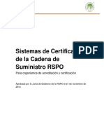 01 RSPO Supply Chain Certification Systems Version 2014 Spanish