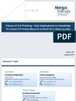 Frost and Sullivan-Aug 2014-Future of 3-D Printing-Key Implications To Industries