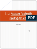 Tema 13. Proceso de Planificación Maestra