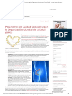 Parámetros de Calidad Seminal Según La Organización Mundial de La Salud (OMS) - Foro de Instituto Bernabeu PDF