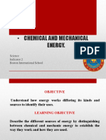 Chemical and Mechanical Energy