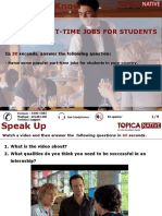 Popular Part-Time Jobs For Students: in Seconds, Answer The Following Question