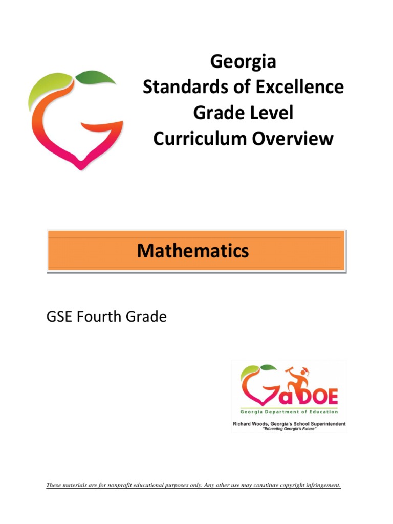 Standards of Excellence Grade Level Curriculum Overview