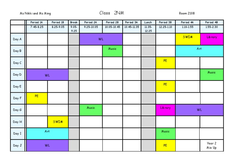 2NM Timetable | PDF