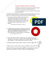 Tarea 2 - Gauss, Potencial Electrico y Capacitancia