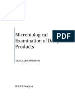 Microbiological Examination of Dairy Products