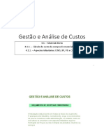 Custos 1 Sem 2015 A B C ReviS Contabilidade