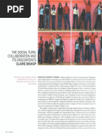 Download Claire Bishop The Social Turn Collaboration and Its Discontents in 2006 Artforum by Megan Lorraine SN35829498 doc pdf