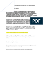 Ley Marco Del Sistema Nacional de Gestión Ambiental