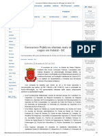 Concursos Públicos Ofertam Mais de 140 Vagas Em Indaial - SC