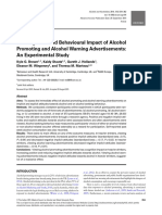 Impact of Alcohol Promoting and Alcohol Warning Advertisements